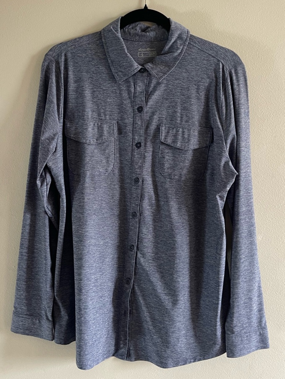 Eddie Bauer long sleeve button front top